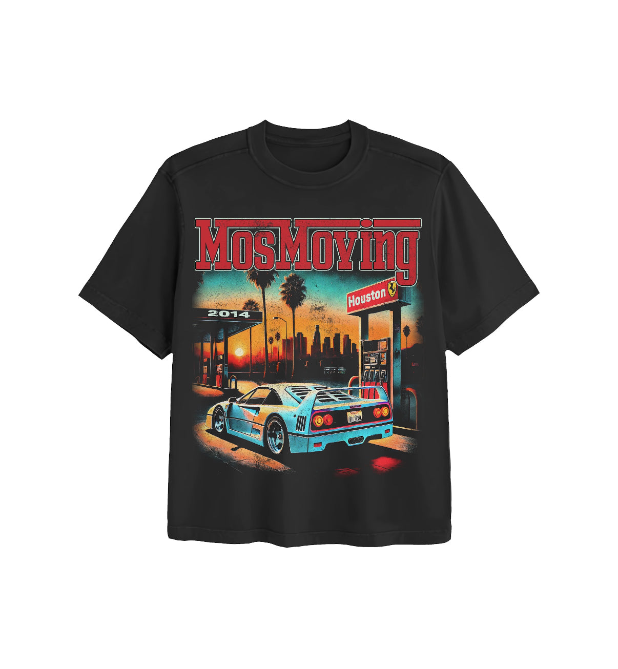 Mo’s Moving Houston Racer Tee